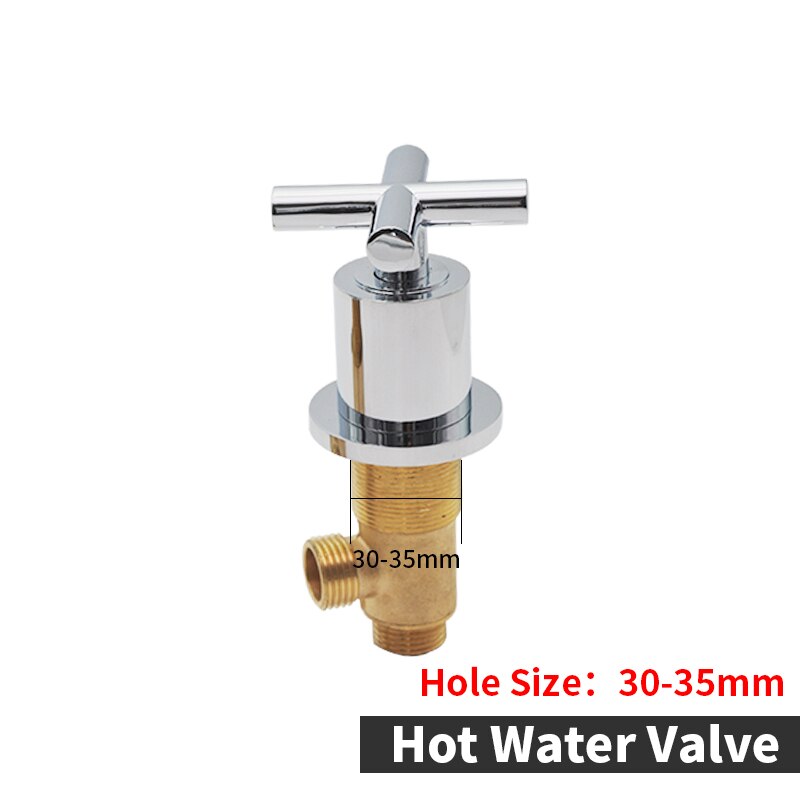 Brass Bathtub Waterfall Tap Diverter 2 Way Switch Control Valve For Shower Mixer Faucet Shower Bath Cascade Waterfall Bathroom: WF-102-Hot Valve