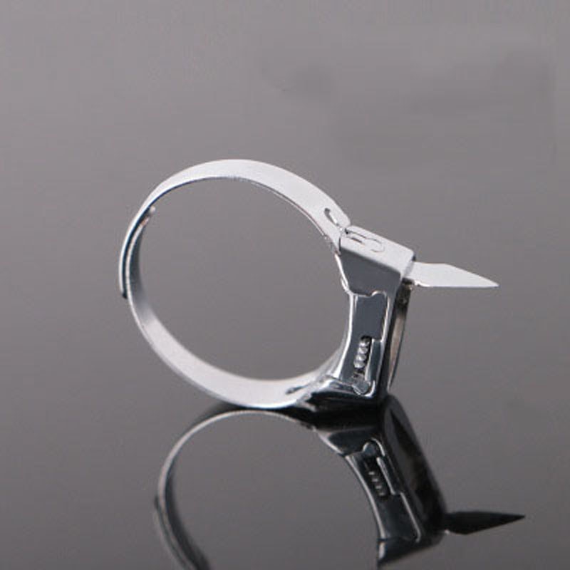 Stainless steel compact ring multi-function ring blade web celebrity adjustable body protection ring