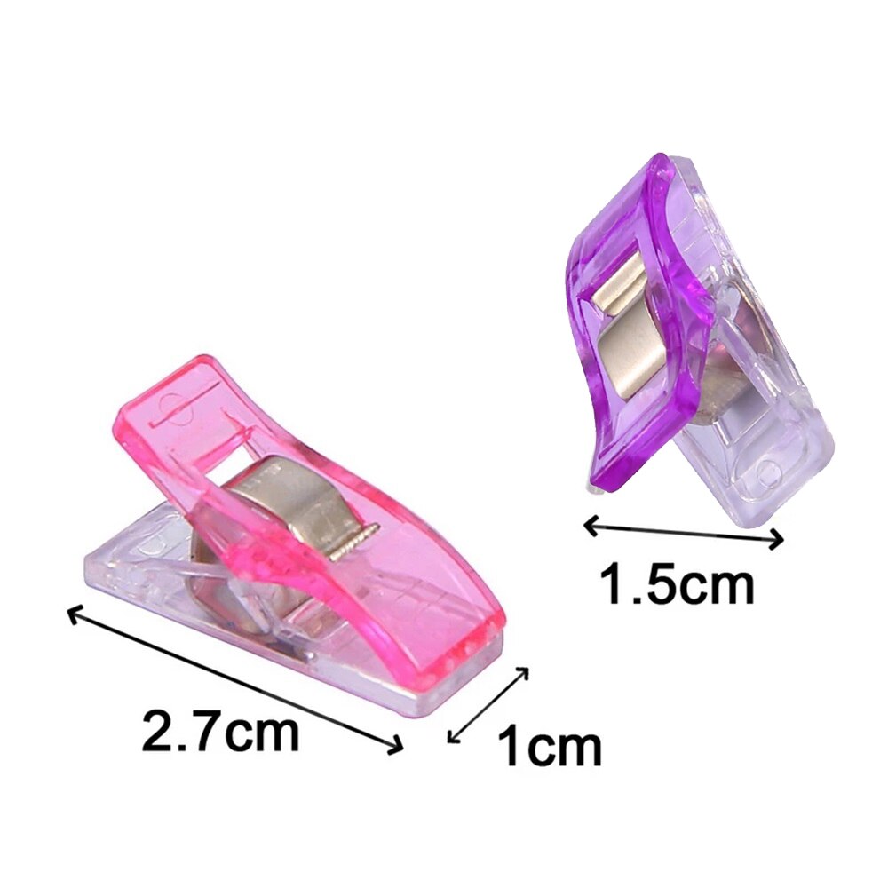 Sewing Clips DIY Crafts Plastic Clamps Colorful Safety Plastic Clamps Fabric clip hemming clip sewing tools sewing accessories