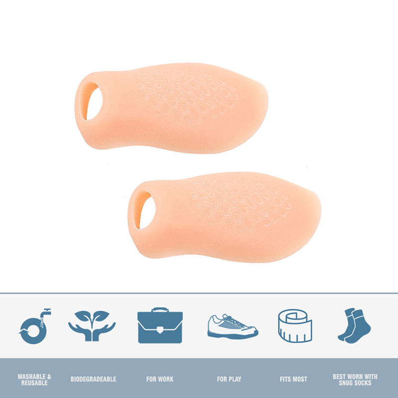 Pexmen 2pz gel mignolo dito del piede protettore borsite correttore sollievo dal dolore dita dei piedi separatore distanziale prevenire calli calli e vesciche