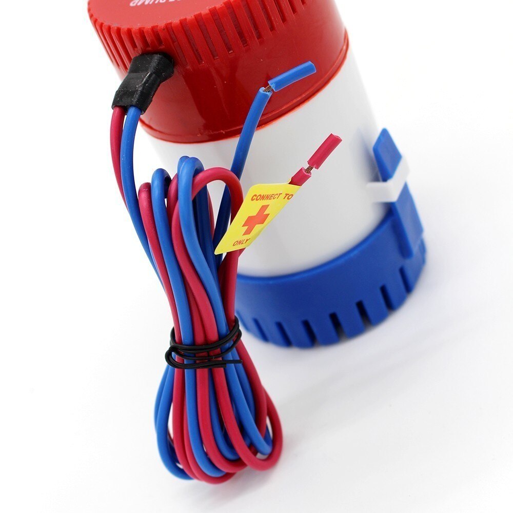 350 gph  dc 12v/24v lænsevandspumpe til båd/kajak, engelsk manual, elektrisk nedsænket booster pumpe ,350 gph bomba ,12 24 v volt