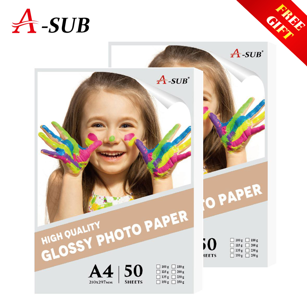 A4 Photo Paper 50sheets Inkjet Glossy waterproof photo paper For Inkjet Printer Wedding Photography