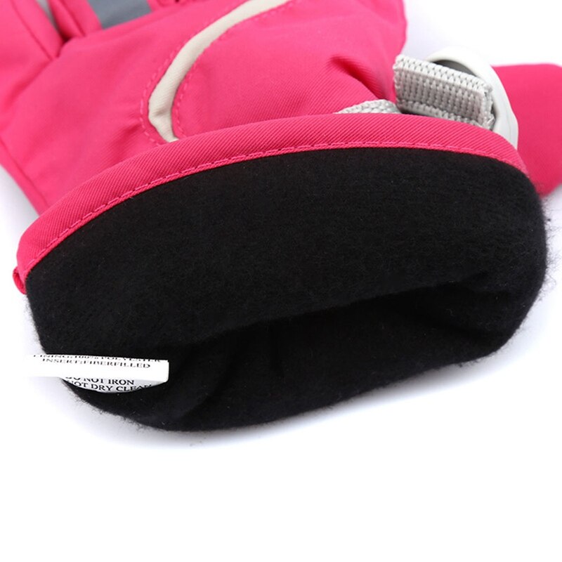 Children's Outdoor Skiing Riding Gloves Winter Thickening Warm Hiking Waterproof Non-Slip Windproof Snow Gloves
