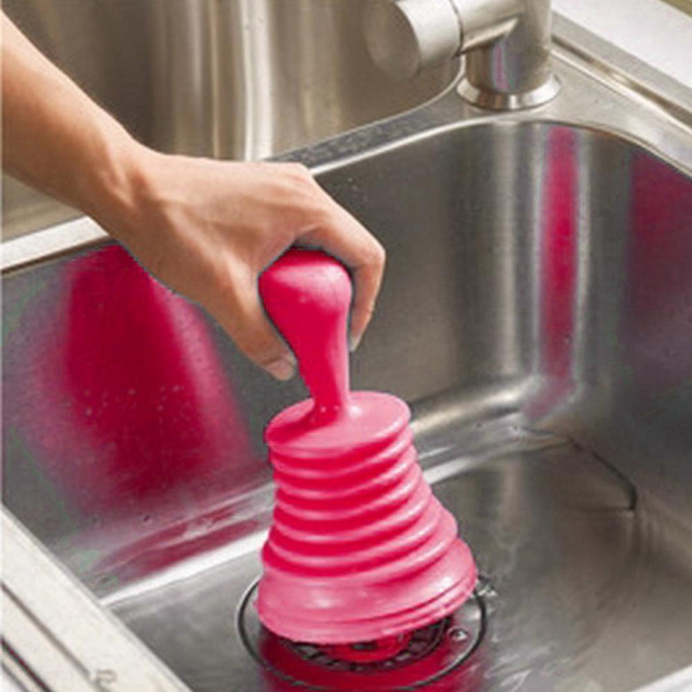 Kitchen Sink Dredge Pipe Cleaner Bathroom Squeeze Drain Cleaners Household Powerful Sink Pipe Pipeline Dredge Suction Cup Toilet