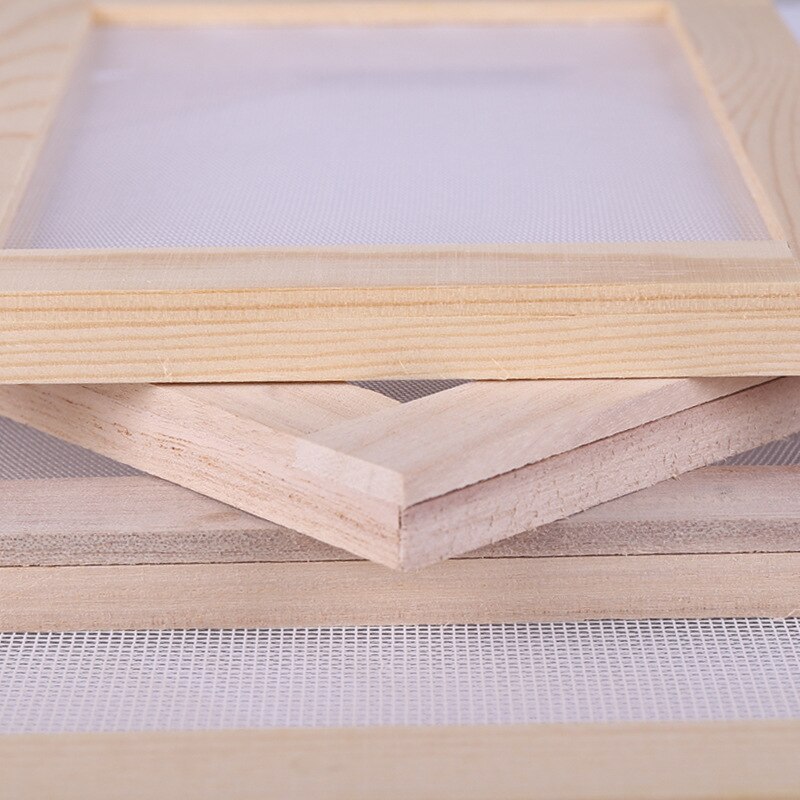 1 PC Wooden Paper Making Papermaking Mould Frame Screen Tools for Arts and Crafts Paper Handcraft DIY Children's Paper Crafts