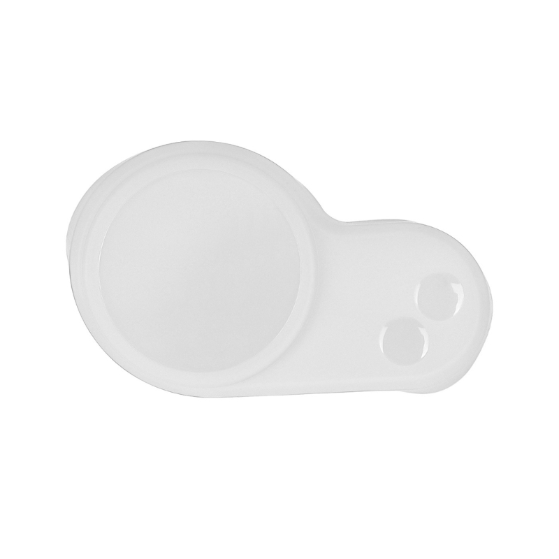 Cubierta de lluvia impermeable de silicona para Panel de Control de pantalla para Scooter Eléctrico, instrumento protector antiarañazos para Scooter: Blanco