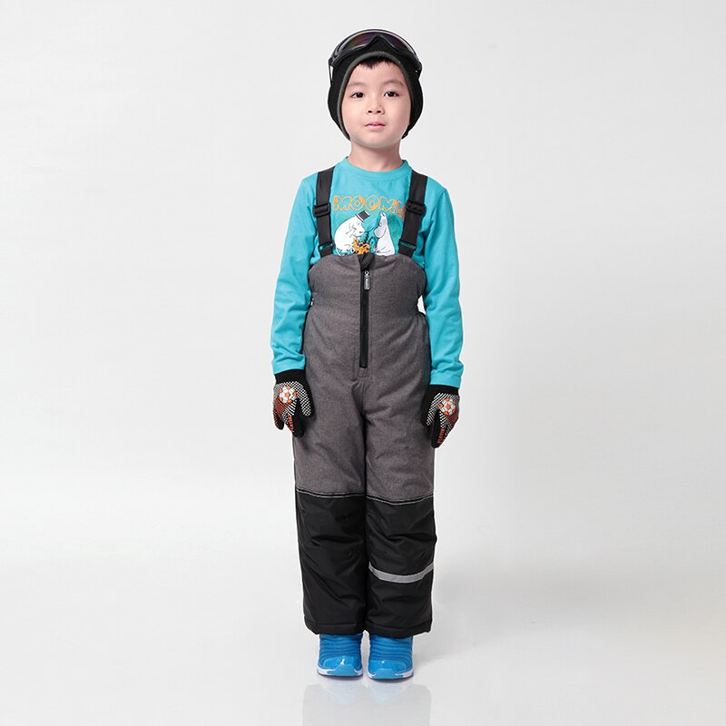 Drenge vinter overall polyester solid drenge lige lynlås gylp vævet børn skybukser topolino overall