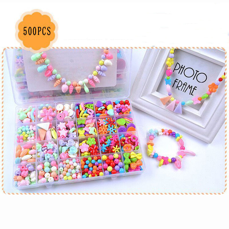 Zestaw do tworzenia bransoletki z koralików zabawki dla dzieci DIY 24 siatki ręcznie robione puzzle koraliki dla dziewczynek zestaw dziewczyny zabawki dla 3 5 7 9 11: G