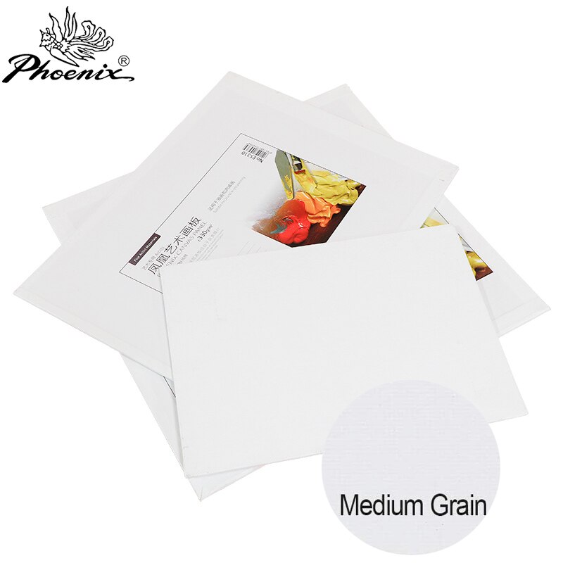 6Pcs/Lot PHOENIX Artist Painting Canvas Panels Triple Primed Cotton Multi Size Canvas Boards for Oil & Acrylic Paint Drawing