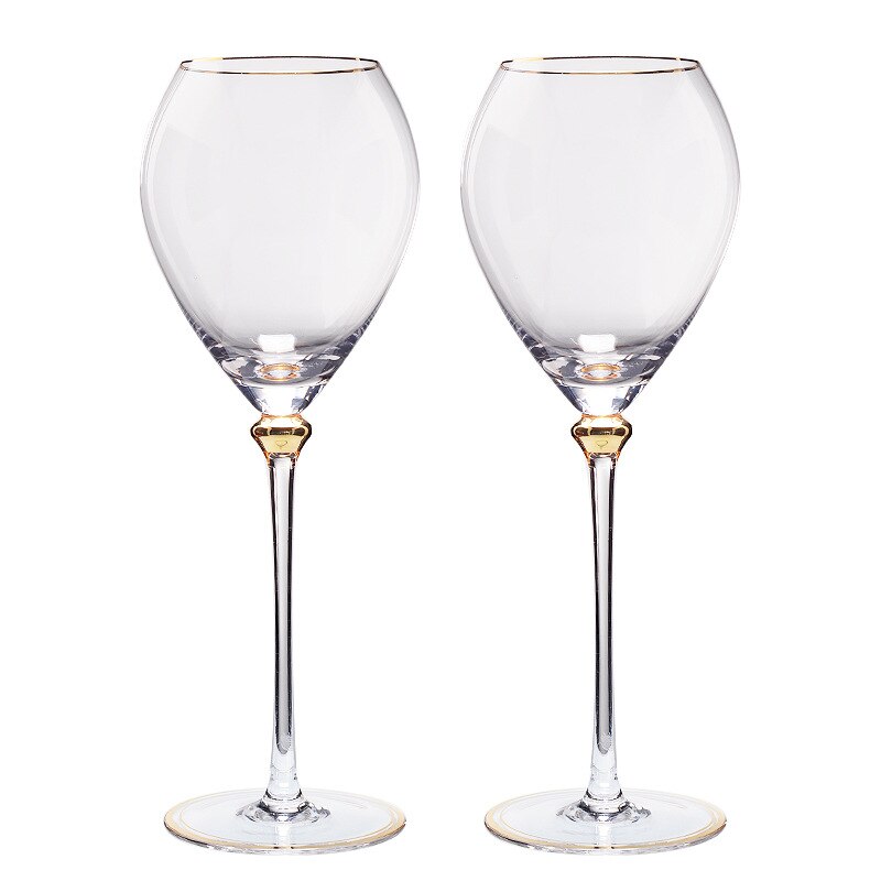 Creatieve Relatiegeschenk Wijn Set Kristallen Wijnglas Shanxi Glas Producten Gegalvaniseerde Beker