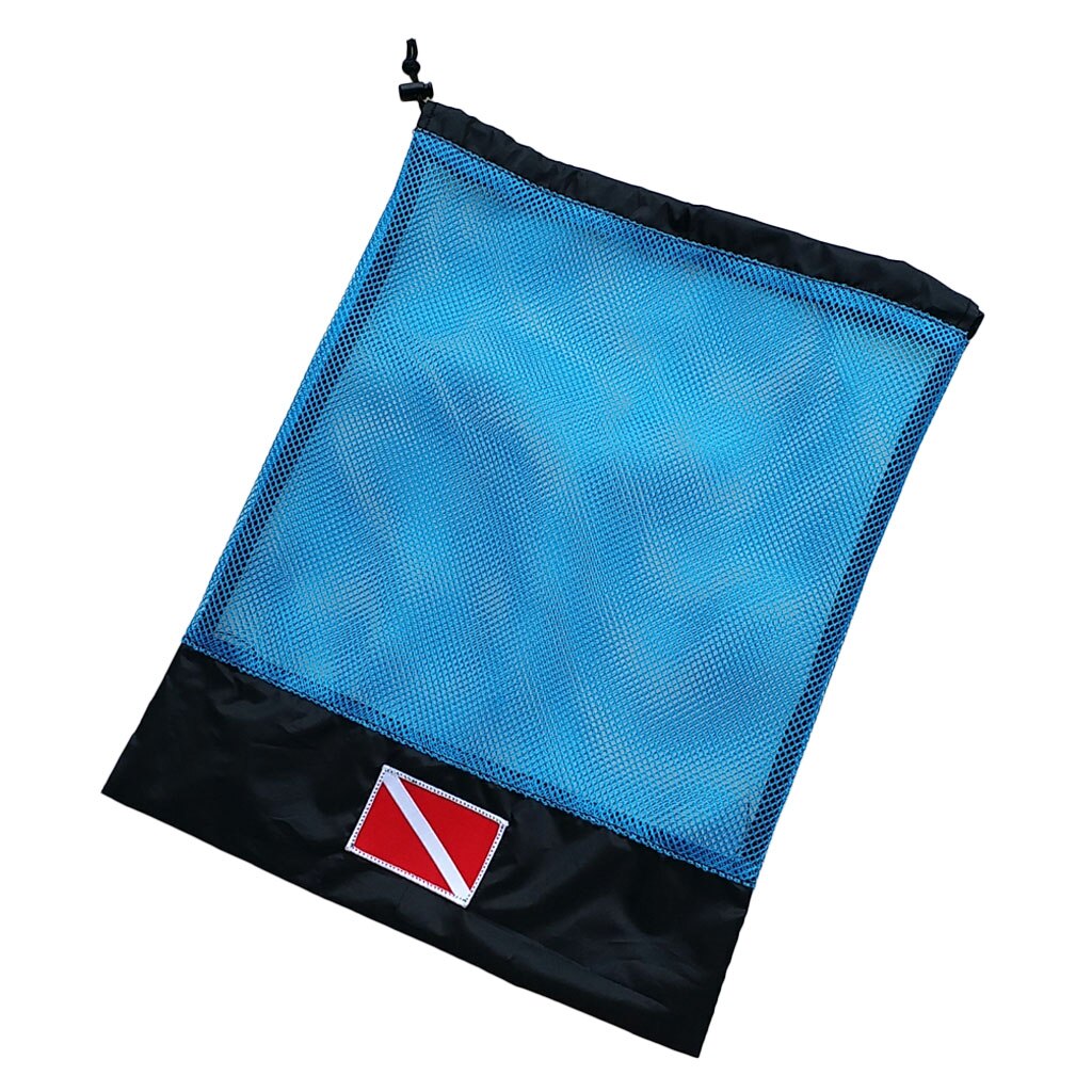 Taske til opbevaring af løbebånd til dykning snorkling svømningsmaske regulator smb udstyr tilbehør: Blå