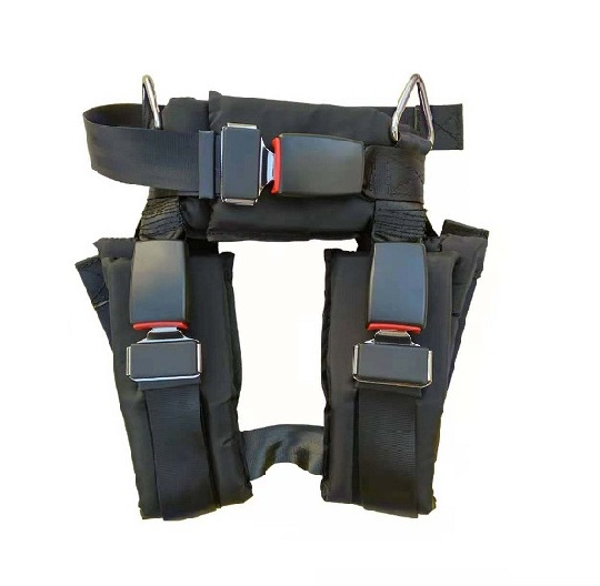 Adults Trampoline Harness Bungee Rope Jumping Safety Belt: Jet-black