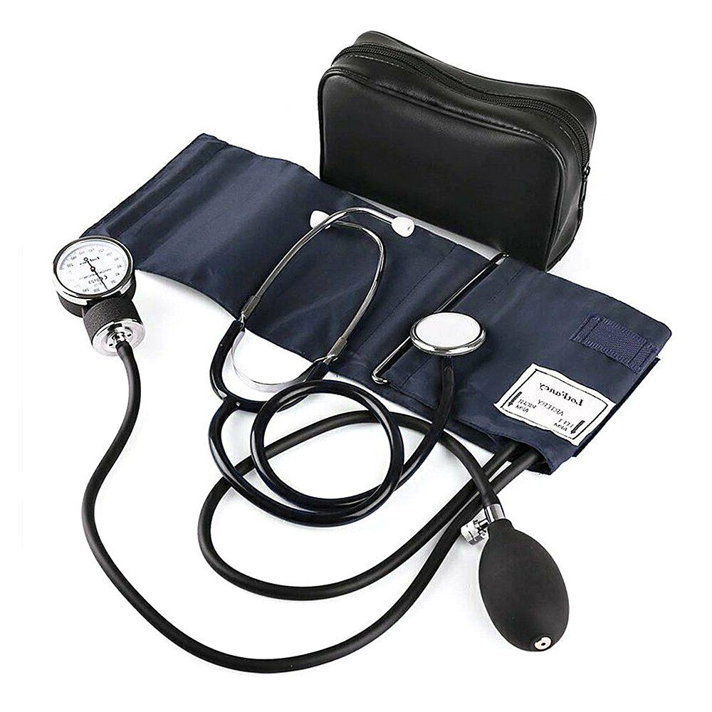 Manuel blodtryksmåler diastolisk blodtryksmåler blodtryk håndled stetoskop kit hjem sundhedsmonitor enhed manchet