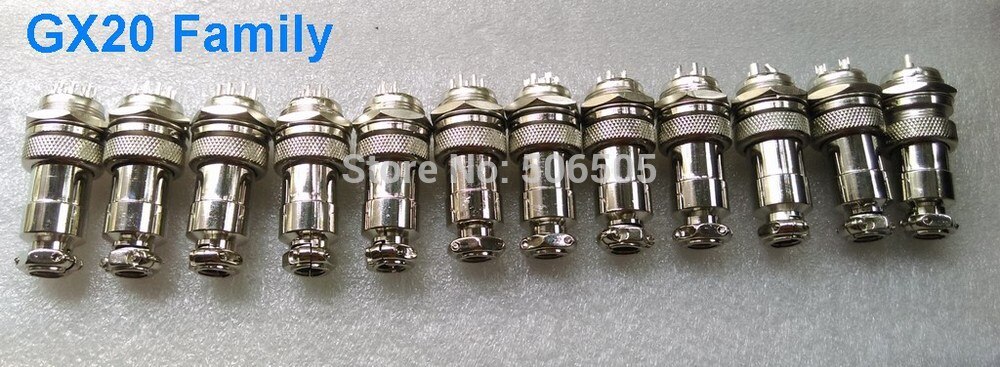 20 Mm GX20 12 Pins Luchtvaart Plug Luchtvaart Socket Kabel Joint 2 Set/partij