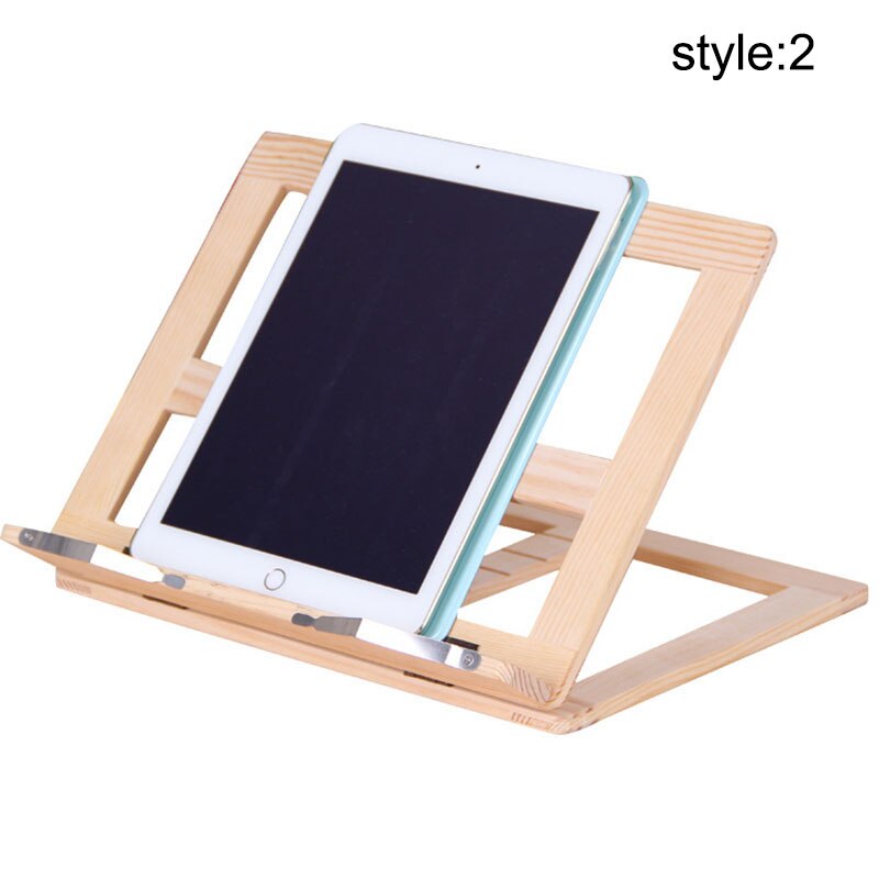 Houten Frame Lezen Boekenplank Beugel Tablet Pc Ondersteuning Stand Houten Tekening Schildersezel UY8: 2