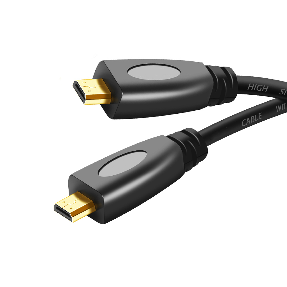 Câble Micro-HD Mini-HD 1080P HD1.4, adaptateur de Type C à D, cordon vidéo Compatible avec Raspberry Pi 4, caméra de tablette, moniteur Portable: green / 2m