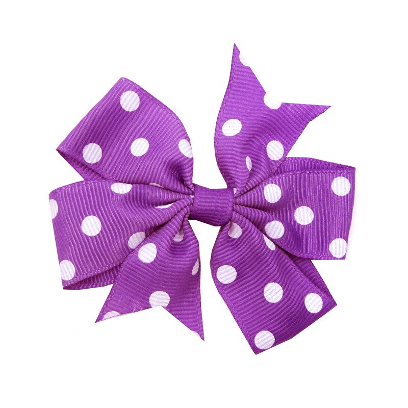 Leuke Baby Meisjes Dot Boog Knoop Kids Haar Clip Haarspelden Voor Kinderen Meisje Haar Band Boog Diy Haaraccessoires Beste Haar Ornament: 04