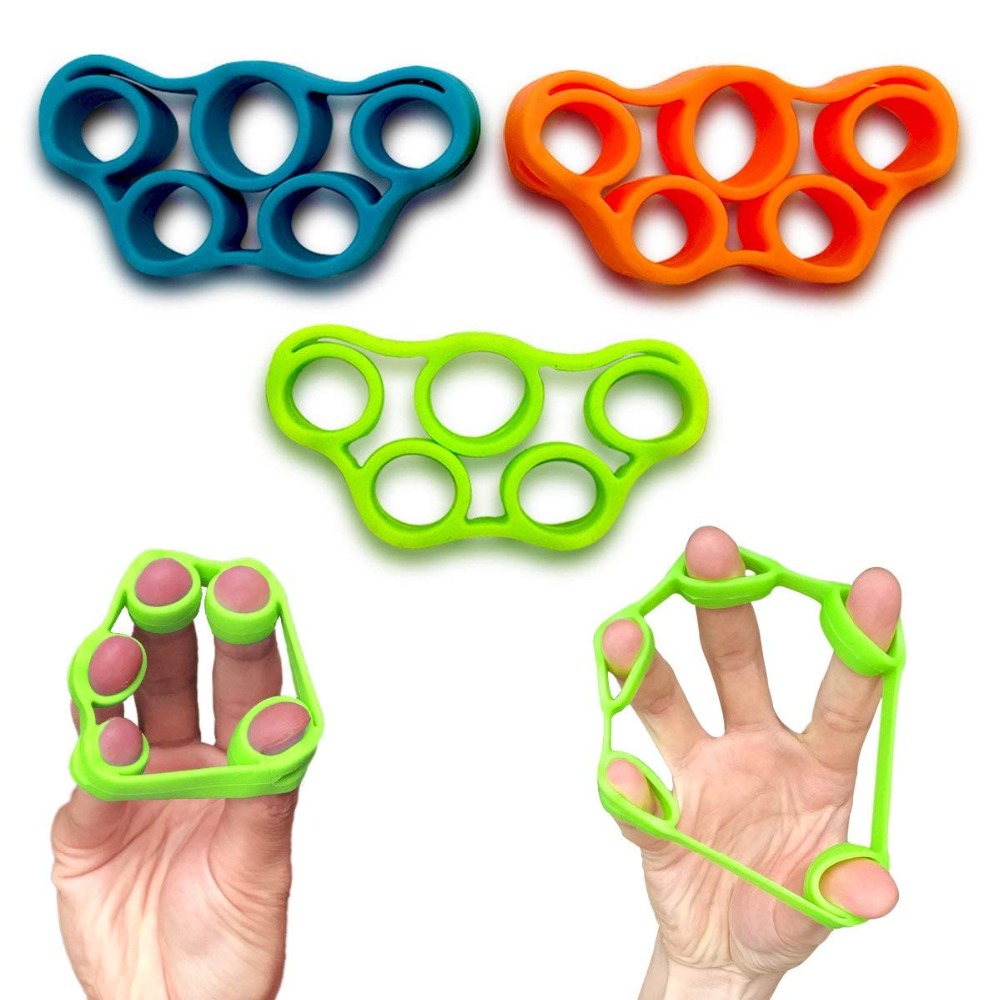 Ejercitador de mano extensor de dedos, ejercitador de muñeca, entrenador de dedos, gimnasio, simulador de guitarra, entrenador de dedos, Piano, ejercicio de agarre de mano