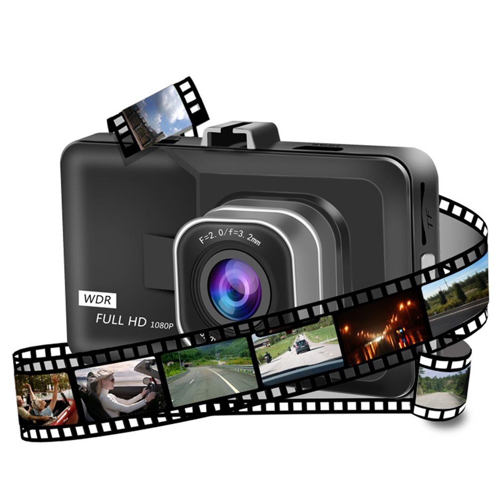 Metal 4 inch / large screen car driving recorder high definition 1080P night vision wide angle car front rear mounted 1Set