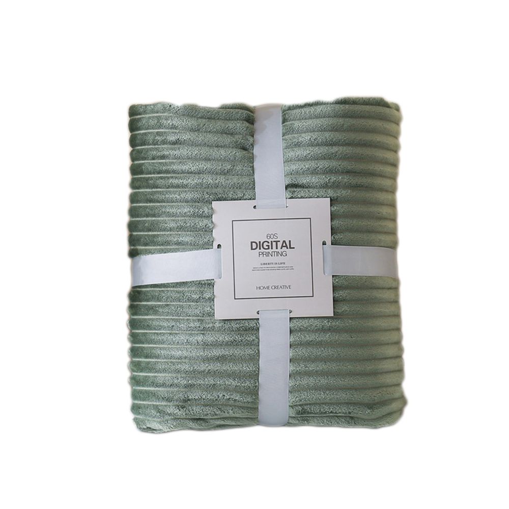 10070cm Camping Warm Cozy Lightweight Fuffy Throw Flannel Solid Color Blanket