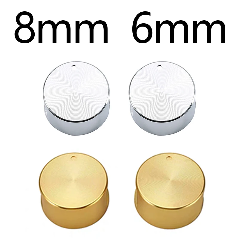 2 stuks 6mm 8mm Goud Keuken Gasfornuis Handgrepen Accessoires Metalen Multifunctionele Oven Kookpot Knop Schakelaars