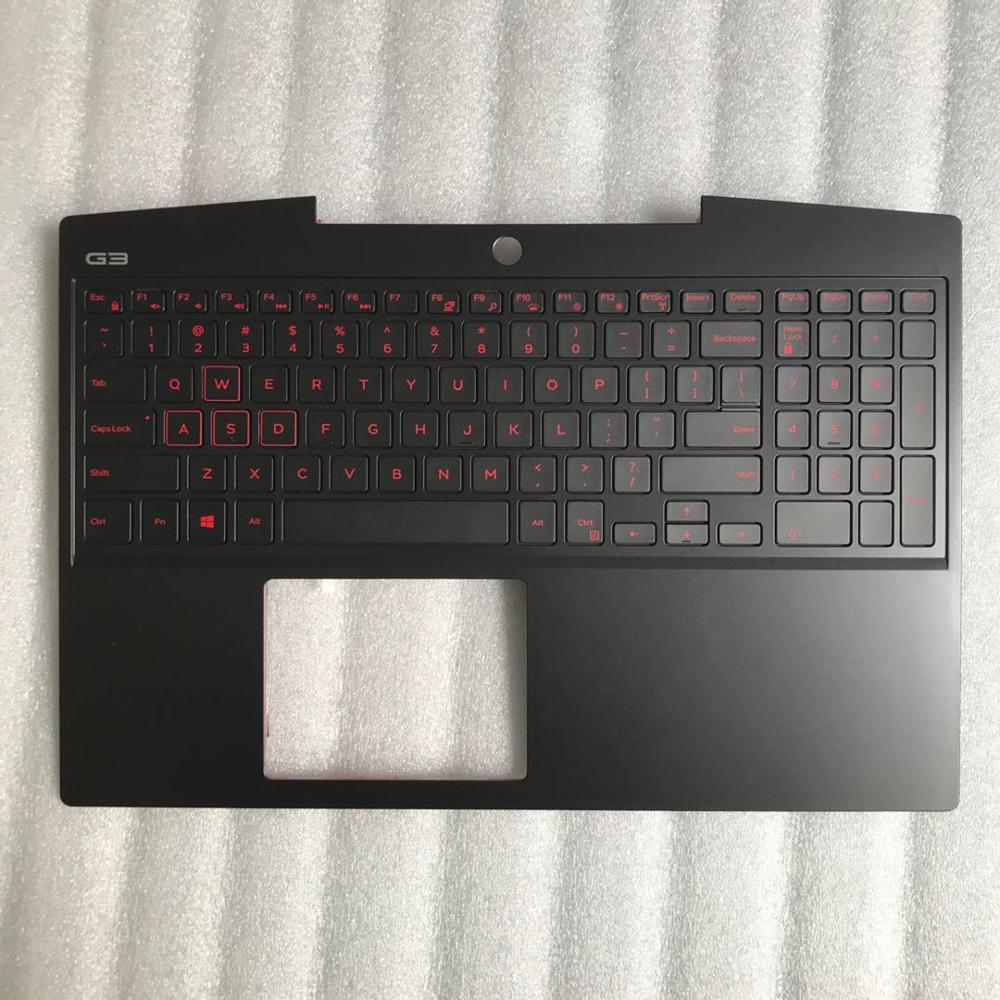 For Dell G3 3590 black screen back cover screen frame red letter keyboard upper Top lower cover bottom shell laptop shell