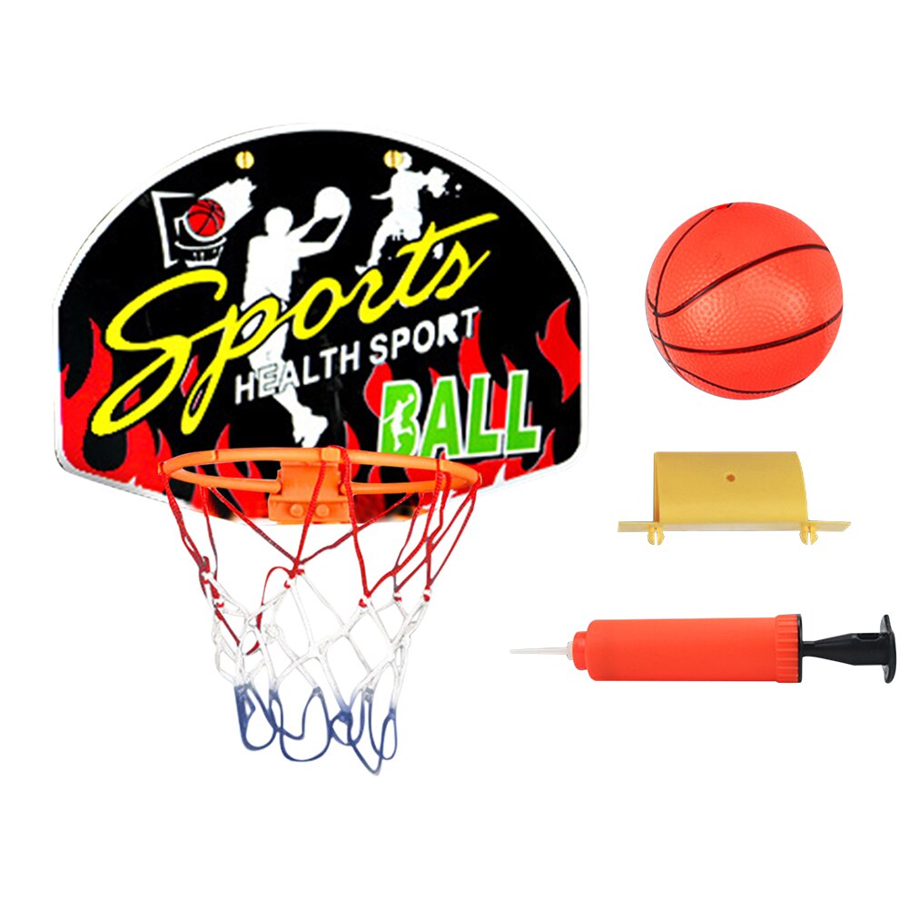 Mini canasta de baloncesto de 27x21cm, tablero inastillable, canasta familiar de interior, juego de baloncesto para niños, anillo de aro de juego de pared