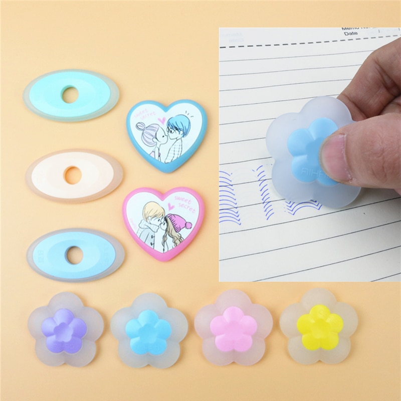 Erasable gel pen eraser Cute and easy to wipe clean Fast and effortless without tearing paper