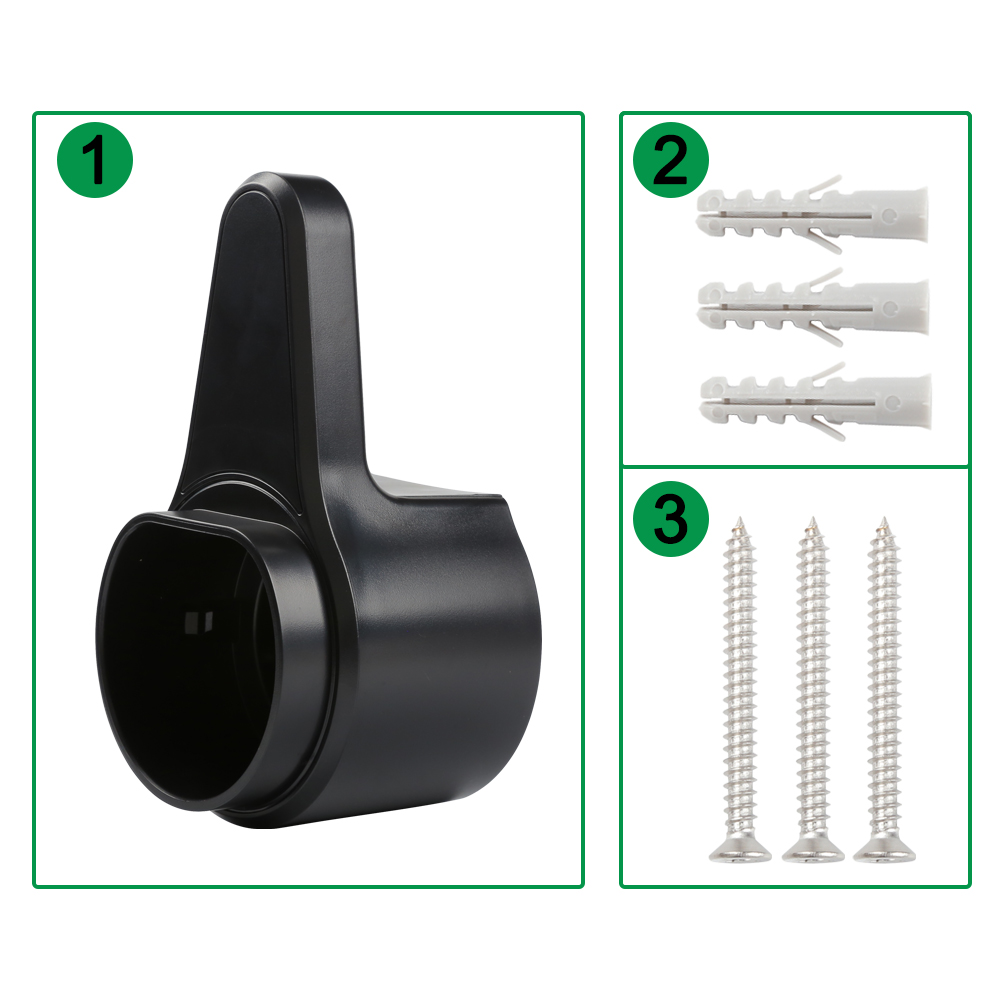 Elbilsladestikholder til elbiler type 2/ type 1 ladekabel stikstativ ekstra beskyttelse vægmonteret vægboks