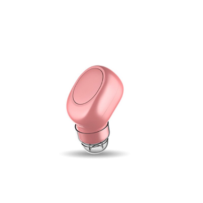 4,1 Chip Mini Bluetooth Kopfhörer Drahtlose Ohrhörer Bluetooth Kopfhörer mit Mic Ohr haken Unsichtbare Kopfhörer USB Ladegerät Dock: Rosa