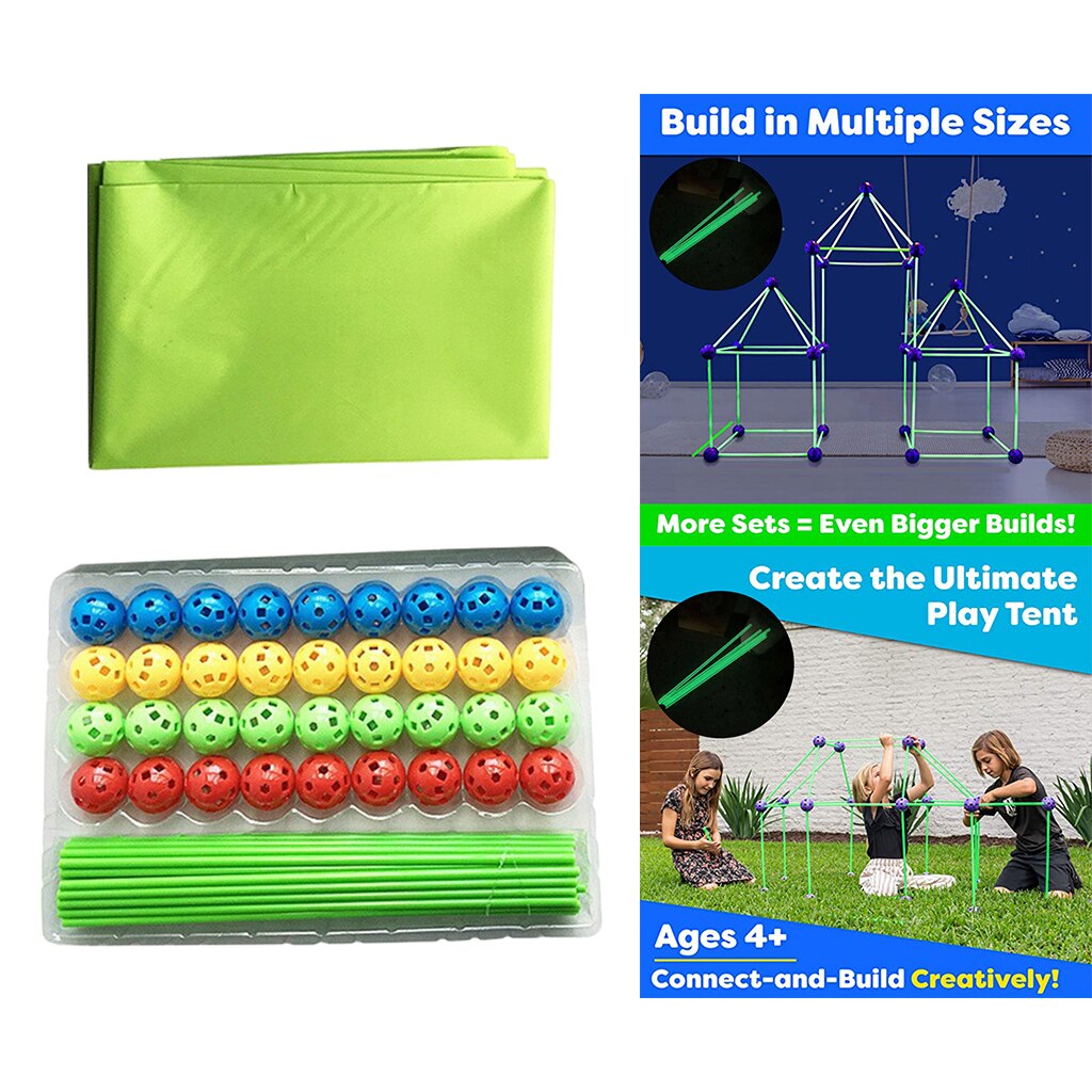 DIY dla dzieci budowy fort zestaw robić budowania 87 sztuk tworzenia dom zabaw