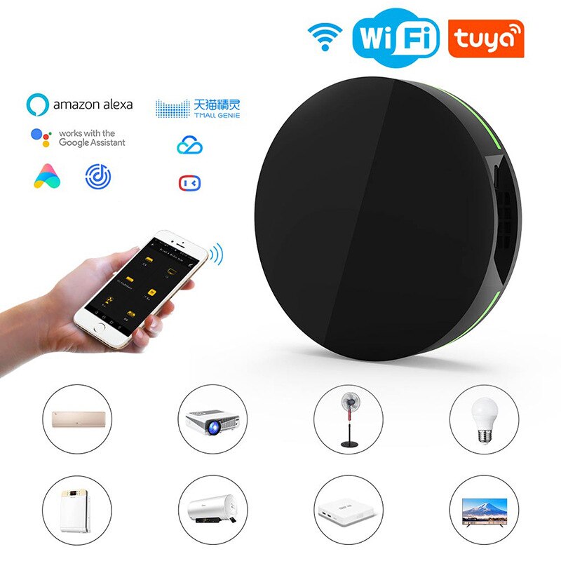 Newest Version Tuya WiFi IR Universal Remote All-in-one IR Remote Control Smart Home Hub Controller Work With Alexa Google Home: Default Title