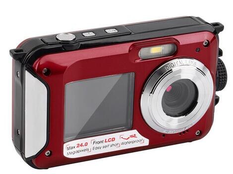 Super Full HD 1080P Digital Video Kamera, 3M Wasserdichte Kamera, Unter Wasser Kamera, kamera Digital Mit 16x Digital Zoom: Rot / add 16g card