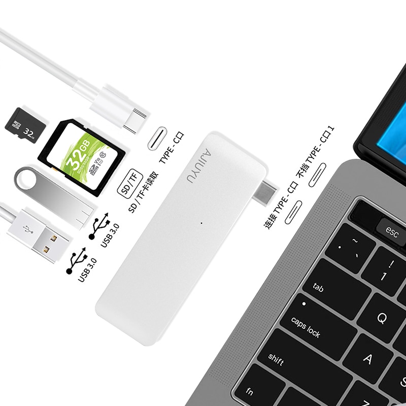 AJIUYU-adaptateur Dock USB Type C vers HDMI, pour Huawei MateBook X Pro, matebook 13, 14, , USB-C et 3.1