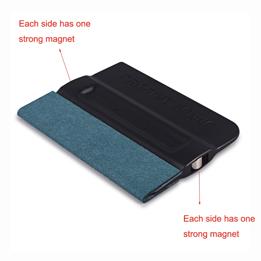 Foshio karbonfiber film magnetisk folie nal uten riper semsket filt vinyl bil wrap magnet skraper automatisk vindusfarging verktøy