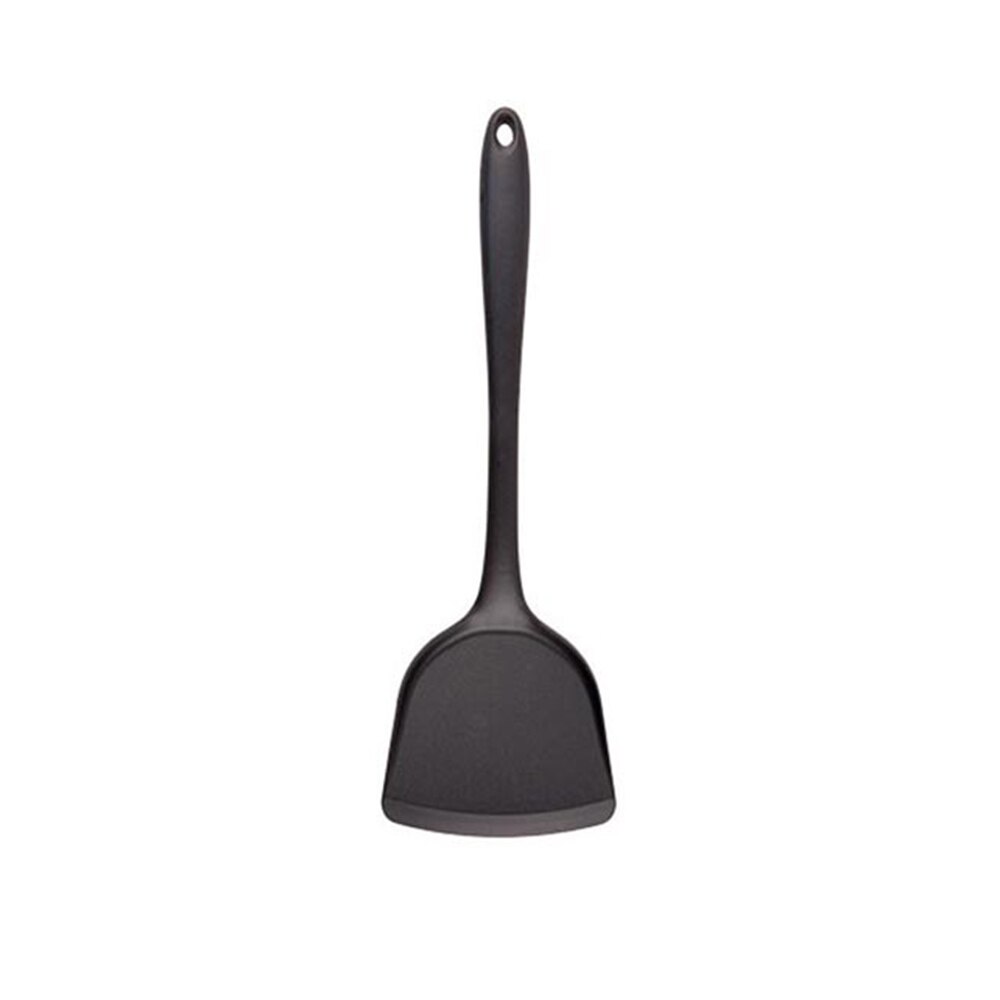 Silicone Spatula Beef Meat Egg Kitchen Scraper Wide Pizza Shovel Non-stick Turners Food Lifters Home Cooking Utensils 5 Colors: Black
