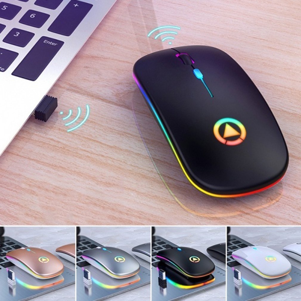 1600dpi USB Optical Wireless Gaming Mouse Home Office For PC Notebook Laptop Silent Lightt Optical Mouse with Usb Receiver
