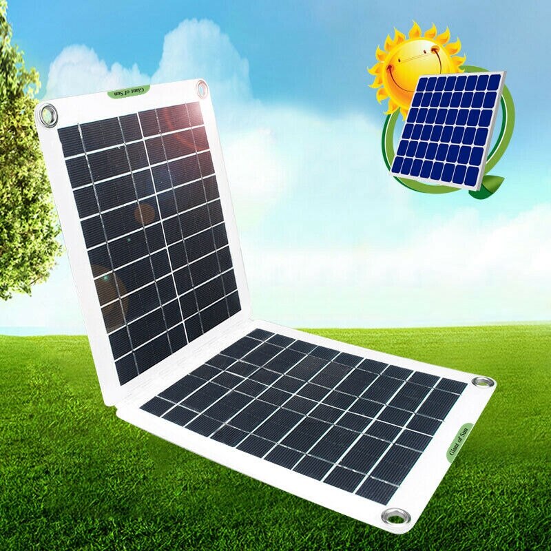 High Efficiency Solar Panel Portable 60W12V5V Mobile Phone QC3.0, Flexible Solar Panel Car Outdoor Emergency Charging