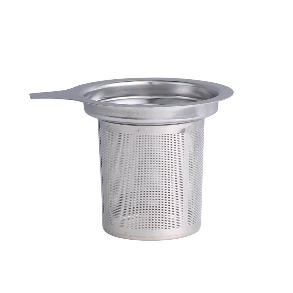 Double Handles Tea Infuser with Lid Stainless Steel Fine Mesh Coffee Filter Teapot Cup Hanging Loose Leaf Tea Strainer: 3