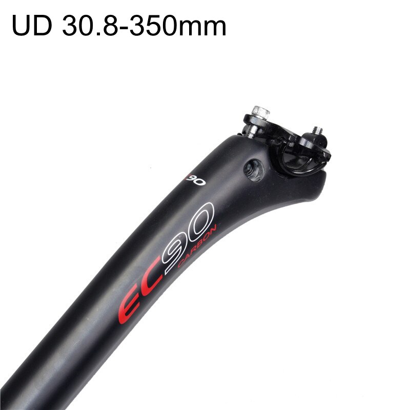 Ec90 volledig carbonvezel mtb-zadelpen zadelbuis racefiets zadelpen mountainbike zadelpen 25.4 27.2 30.8 31.6-350/400mm: Ud 30.8-350mm