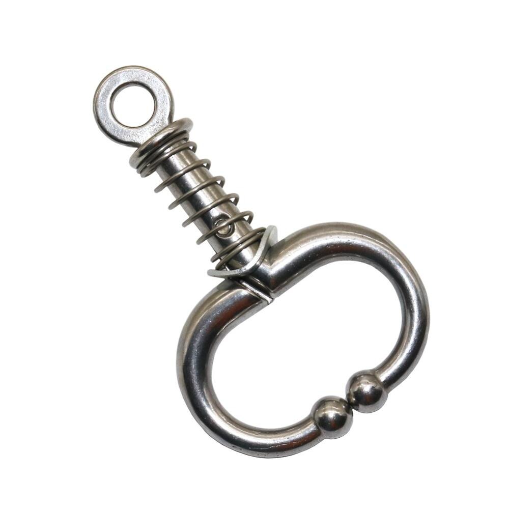 2 Pc Stainless Steel Cattle Nose Ring Cow Calf Metal Nose Traction Rings Farm Animal Livestock Carriers Equipment: Silver