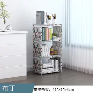 2/3/4 schicht Montiert Bücherregal Ecke Schrank Kleinigkeiten Buch Lagerung Organizer Einfach ziehen um Regal Bücherregal freundlicher Wohnkultur: 03
