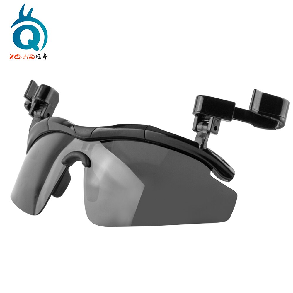 XQ-HD XQ-114A Flip Polarized Sunglasses Suitable Baseball Golf Hat Attached Wrap Over Glasses For Fishing: Default Title