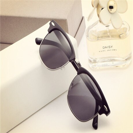 ASOUZ oval men's sunglasses UV400 classic retro brand ladies glasses UV400 driving sunglasses: C6