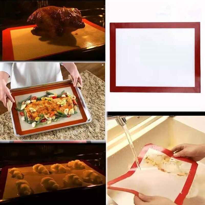 Silicone Baking Mat Non-Stick Microwave Oven Sheet Liner Pastry And Bakery Accessories Cookie Macaroon Biscuit Kitchen Tools