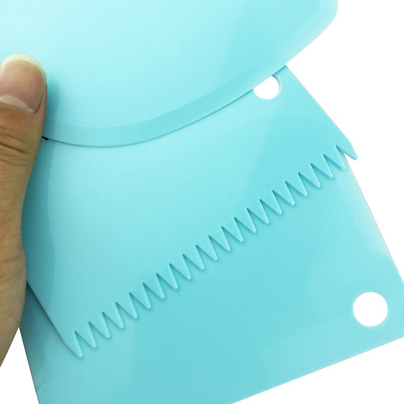 3 stk kage værktøj kage skraber uregelmæssige tænder kant diy skraber kage dekoration fondant wienerbrød fræser bagning spatler værktøj forme