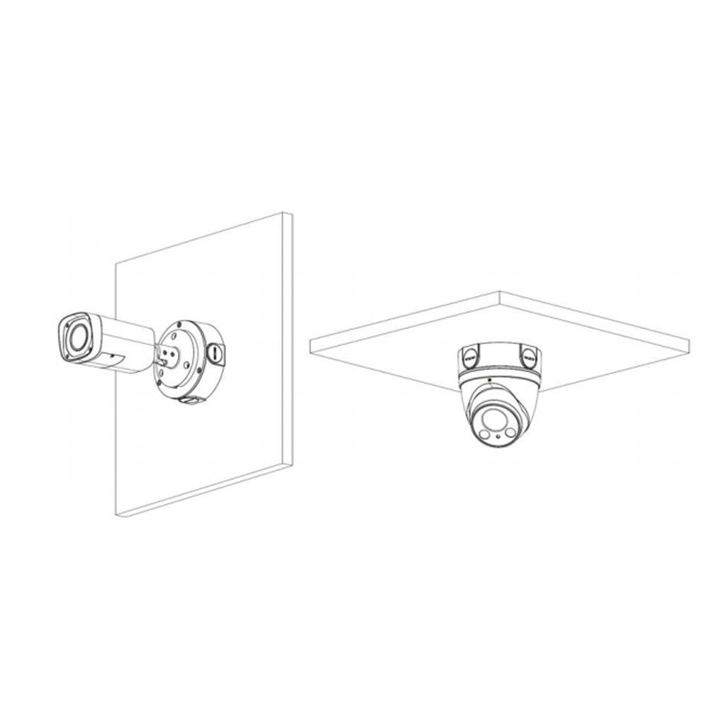 4 Stks/pak Waterdichte Aansluitdoos PFA130-E Cctv Accessoire Voor Ip Camera Hdcvi Dome Security Camera