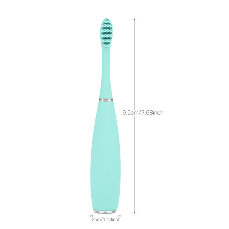 Ultrasonic Vibration Electric Tooth Brush Silicone Deep Clean Oral Brushes Soft Gum Massage USB Rechargeable Toothbrush P46