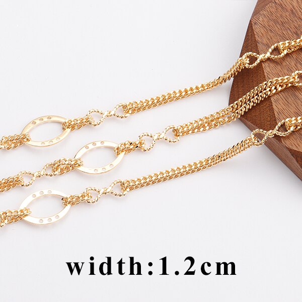 YEGUI C131,jewelry accessories,diy chain,18k gold plated,0.3 microns,jewelry making,diy bracelet necklace,hand made,1m/lot: C13104