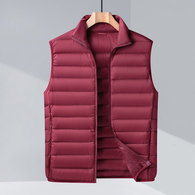 Jas Ultralicht mouwloos puffervestjack Ultradun warm lichtgewicht donsjack Vest Winter herenvestjassen